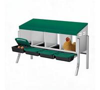 Cachpib Compartment Galvanized Steel Chicken Nesting Box Egg Collection