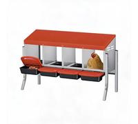 Cachpib Compartment Galvanized Steel Chicken Nesting Box Egg Collection