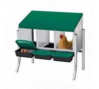 Cachpib Compartment Galvanized Steel Chicken Nesting Box Egg Collection