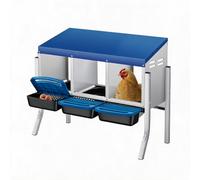 Cachpib Compartment Galvanized Steel Chicken Nesting Box Egg Collection