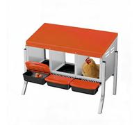 Cachpib Compartment Galvanized Steel Chicken Nesting Box Egg Collection