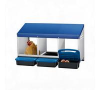 Cachpib Compartment Galvanized Steel Chicken Nesting Box Egg Collection