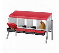 Cachpib Compartment Galvanized Steel Chicken Nesting Box Egg Collection