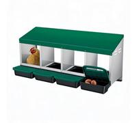 Cachpib Compartment Galvanized Steel Chicken Nesting Box Egg Collection