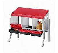 Cachpib Compartment Galvanized Steel Chicken Nesting Box Egg Collection