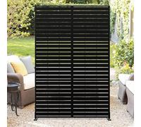 Cachpib Decorative Garden Privacy Screen with Stand Freestanding Outdoor Divider Metal Privacy Panel for Garden Pool Balcony Patio, 120x183Cm