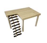 Cachpib Hamster Platform Wooden Platform Stand Shelf for Hamster Golden Bear Hamster Climbing Toy Natural Wood Hamster Playing Activity Platform with Ladder Hamster Cage Accessories climbing ladder