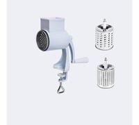 Cachpib Hand Crank Nut Chopper Grinder, Peanut Grinding Device Dried Fruit Crusher for Different Nuts, Kitchen Multi-Function Manual Nuts Mash Grinder for Baking 160 Double Swords White One