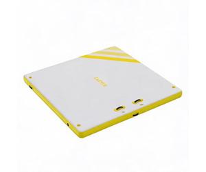Cachpib Heavy-Duty Non-Slip Inflatable Floating Dock Platform for Rowing - Portable PVC Water Swim Raft with Rope Ladder for Pool, Lake, Beach, Ocean - Multi-Person, 8 x 6 ft, Yellow