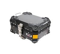 Cachpib Motorcycle Top Box, 28l Aluminium Alloy Waterproof Dustproof Motorbike Top Case Motorcycle Tour Tail Box with Security Lock