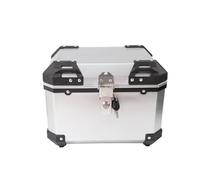 Cachpib Motorcycle Top Box, 45L ABS Waterproof Rear Top Case Scooter Luggage Storage Tour Tail Box, Motorbike Storage Carrier Case for Storage Helmet Luggage Box with Security Lock