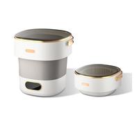 Cachpib Portable Washing Machine, 13L Mini Washing Machine, Foldable Small Smart Laundry Machine with 3 Cleaning Modes for Baby Clothes, Socks, Underwear