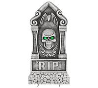 Cackle & Co 36'' Skull Tombstone LED Eyes