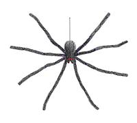 Cackle & Co Giant Spider Hanging Halloween Decoration Light Up Purple Red Eyes 1.5m