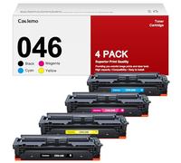 Caclemo 046 046H Toner Cartridge Set for Canon MF733Cdw, MF731Cdw, MF735Cdw (4 Pack, Black, Cyan, Magenta, Yellow) - Up to 2,200 Pages per Black, 2,300 Pages per Color - Fade Resistant