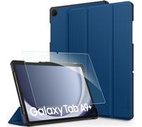 CACOE Case for Samsung Galaxy A9+ Plus Tablet case with Screen Protector 11 inch 2023 - Full Protective Case for Galaxy Tab A9+ Plus, Ultra Thin Cover with Stand, Sea Blue