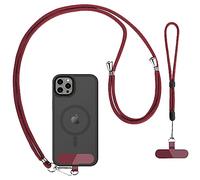 CACOE Cell Phone Lanyard, 1 Pcs Adjustable Neck Strap and 1 Pcs Wrist Strap,2 Pcs Pads,Universal Crossbody,Multifuctional Compatible with Most Smartphones
