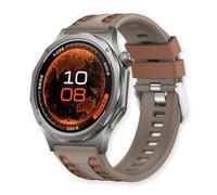 CaCopaka Band for Oneplus Watch 4/OPPO Watch X4,Silicone Replacement Band,Adjustable Sport Watch Strap,Soft Breathable Wristband for Men Women,Comfortable for Everyday Wear and Activities(Brown)