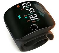 CACRTY Digital Blood Pressure Monitor Machine - Accurate Upper Arm & Wrist BP Monitor with Large LED Display - Easy-to-Use Automatic Heart Rate Monitor for Home & Travel Use