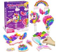 CACRTY Mess-Free Fun for Kids - Sparkly Unicorn Dream Decor Craft Kit, No Glue DIY Activity for Ages 4-9