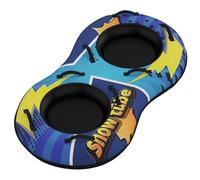 CACSPS 2 Person Snow Tube with Premium Canvas Cover, Heavy-Duty Towable Sled for Adults & Kids, for Snowmobile & Hill Riding