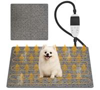 CACSPS Pet Heating Pad - Heating Mat for Cats & Dogs with Temperature Control, Automatic Shut-off (45x45cm)