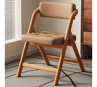 Cact Foldable Dining Chairs with Padded Backrest & Seat Slish Wooden Accent Chair for Kitchen Office & Living Room - Space-Saving & Modern Design