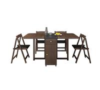 Cact Folding Dining Table Set with Chairs, Space-Saving Drop Leaf Design for Small Kitchens & Living Rooms, Versatile Island Table, Slish & Convenient Dining Solut