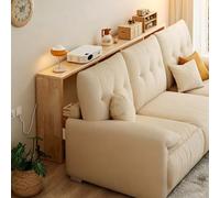 Cact Narrow Small Sofa Side Table - Sturdy Na Wood Easy Assembly Anti-Dumping Design Ideal for Bedroom Home Office & Living Room - Dimensions: 120x10x69cm