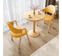 Cact Round Dining Table Set for 2 with Chairs - Ideal for Smals Offices Conference Rooms Living Rooms and Kitchens - SpaceSaving Design