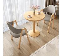 Cact Round Dining Table Set for 2 with Chairs - Ideal for Smals Offices Conference Rooms Living Rooms and Kitchens - SpaceSaving Design Modern Sle