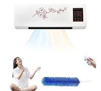 Cact Wall AC Unit 3500W Cooling Heating Fast PTC War Quiet 1800W Low Noise Remote Control Portable Energy Saving for Bedroom Office Home Use