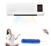 Cact Wall AC Unit 3500W Cooling Heating Fast PTC War Quiet 1800W Low Noise Remote Control Portable Energy Saving for Bedroom Office Home Use