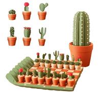 Cactichess - Roll up Cactus Chess Set, Cacti Chess Board for Forgecore, Magnetic Chesses Sets for Adults 3D Printed Ches Game Chesses Boards and Piece Portable Ches Gifts for Men(1pc)