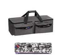CACTIYE Carrying Bag Compatible with Cricut Explore Air and Maker, Waterproof Tote Bag Compatible with Cricut Explore Air and Supplies (Gray+Coconut, 1+1)