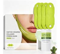Cactox Pore Relief Multi Balm Stick + Cactox V-Lifting Mewing Band,Cooling & De-Puffing Pore Minimizer Korean Wrinkle Stick & Double Chin Lifting Cooling V-Line Mask for Sagging Skin & Puffiness