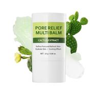 Cactox Pore Relief Multi Balm Stick - Instant Cooling Face Balm - Cactus Pore Minimizer - Soothing & Hydrating Serum Stick for Sensitive Skin - Reduces Puffy Skin & Enlarged Pores