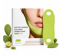 Cactox V-Lifting Mewing Band Cooling V-Up Mask 4 PCS Jawline Chin Mask | Cooling Contour Fit • Jawline Shaper • Hydrating Collagen Face Mask • Niacinamide & Hyaluronic Acid