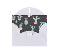 Cactus 1 Greetings Single Cards With Envelopes,Greeting Cards Thinking Of You, Encouragement Cards