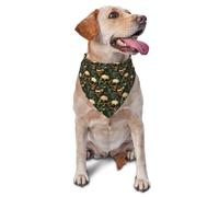 Cactus Big Eyes Skull Print Dog Bandana for Small Medium Large Dogs, Adjustable Cute Cat Dogs Kerchief Triangle Bibs Scarf Handkerchief Accessories