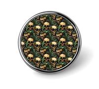 Cactus Big Eyes Skull Print Enamel Pins for Backpack - Cute Jacket Coat Hat Bags Badge Pins, Funny Unique Novelty Button Pin Women Men Fashion Jewelry Accessories