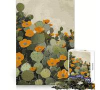 Cactus Bloom 1000 Pieces Jigsaws Adults Puzzles Memory Power Gentle Engagement Seamless Fit (38x26cm)