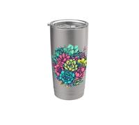 Cactus Blooming Cacti Succulent Lover Wildflower Flower Cute Stainless Steel Insulated Tumbler