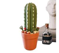 Cactus Chess Board Set, 3D Printed Roll-Up Mat, Decorative Game Cover, Botanical Theme Design, Tabletop Display Piece, Ideal for Adults, Beginners, Collectors, Office, Travel Use