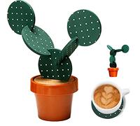 Cactus Coasters Set for Drinks of 6 Pieces,Funny Coasters Cactus Gift with Flowerpot Holder for Home Office Bar Decor