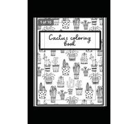 Cactus coloring book