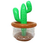 Cactus Cooler - 19.29 Inch Inflatable Pool Party Ice Bucket & Drink Holder Floating Cactus Fridge for Summer Meeting, Mexican Party
