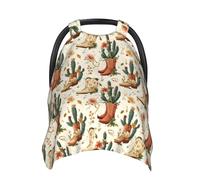 Cactus Cowboy Boots A Print Baby Car Seat Covers, Breathable Nursing Cover Breastfeeding Cover, Stroller Covers, Multi-use Infant Carseat Canopy, Baby Boys Girls Newborn Essentials
