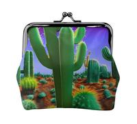 Cactus Desert Coin Purse, Small Travel Kit Storage Pouch for Weekend Getaways and Business Trips