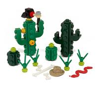 Cactus | Desert Plant | Western, Cowboy | Custom kit made with real LEGO Bricks | Instructions Included